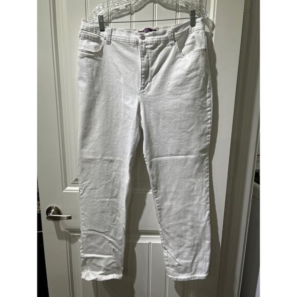 Gloria Vanderbilt Amanda White Jeans - Size 16, Pre-owned - Picture 1 of 5